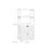 Large Storage Cabinet - Engineered Wood - White - With Drawer and Open Shelves