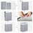 Laundry Hamper - Fabric - Distressed Grey - Foldable with Removable Liner and Handles
