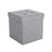 Folding Storage Ottoman - Light Grey - Linenette