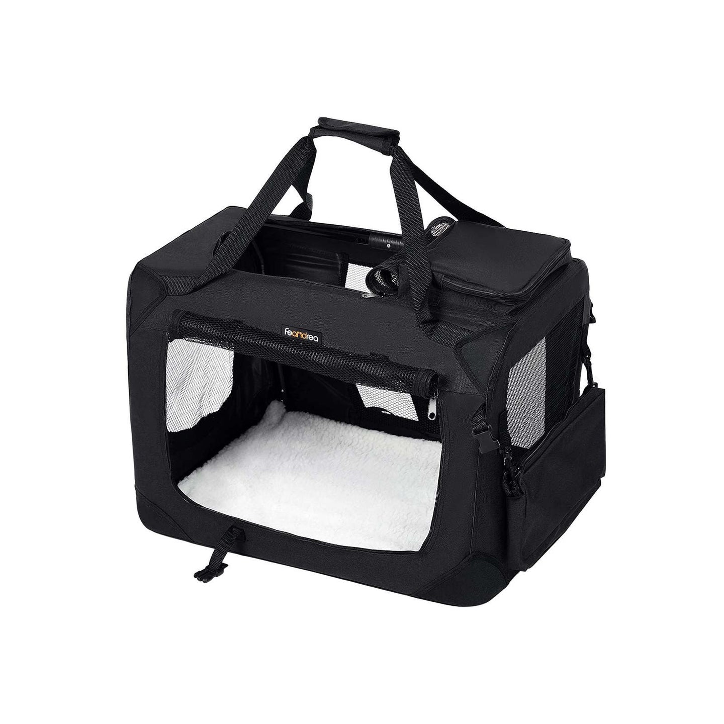 Dog Carrier - Fabric - Black - Lightweight and Folding
