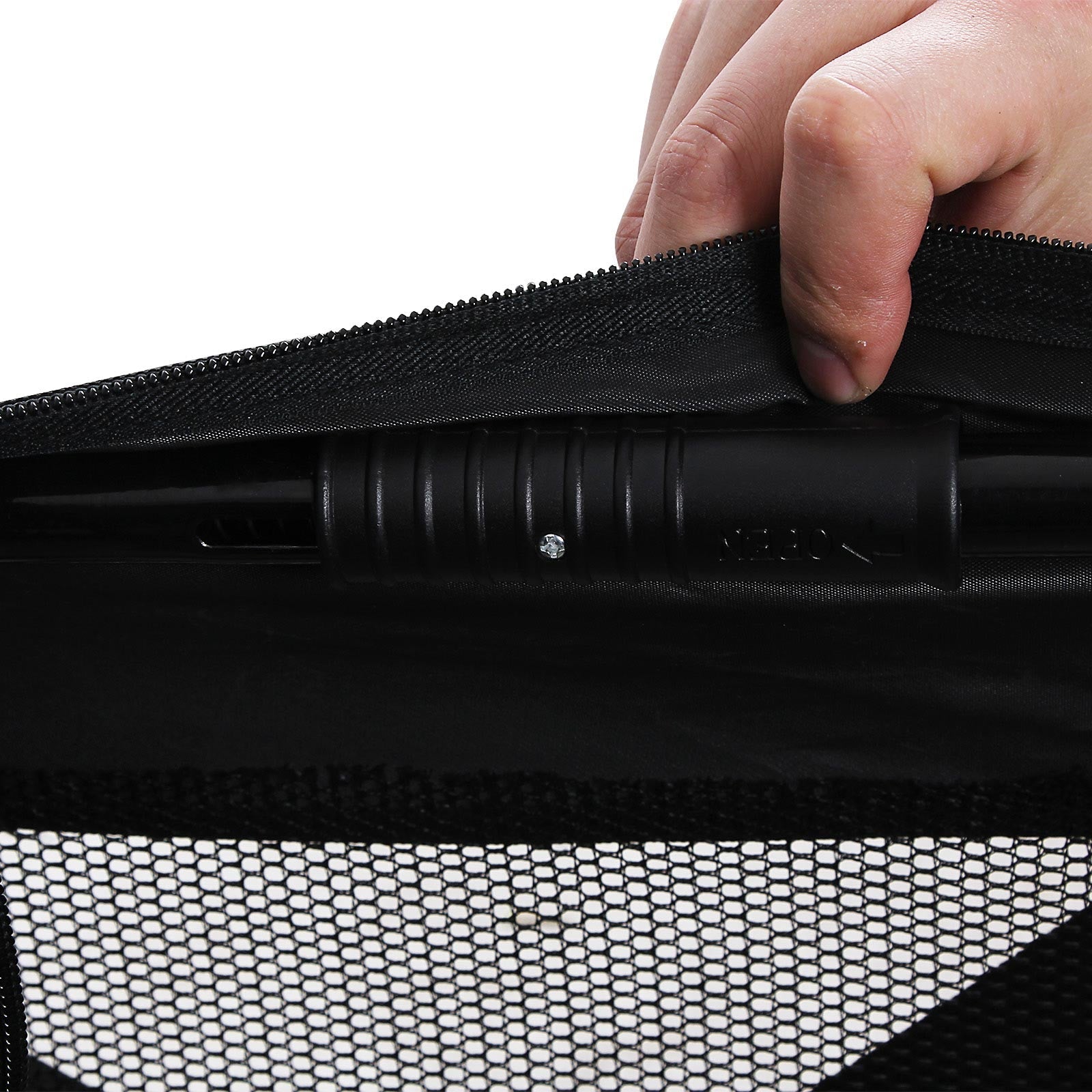 Pet Carrier - Fabric - Black - Lightweight and Folding Design