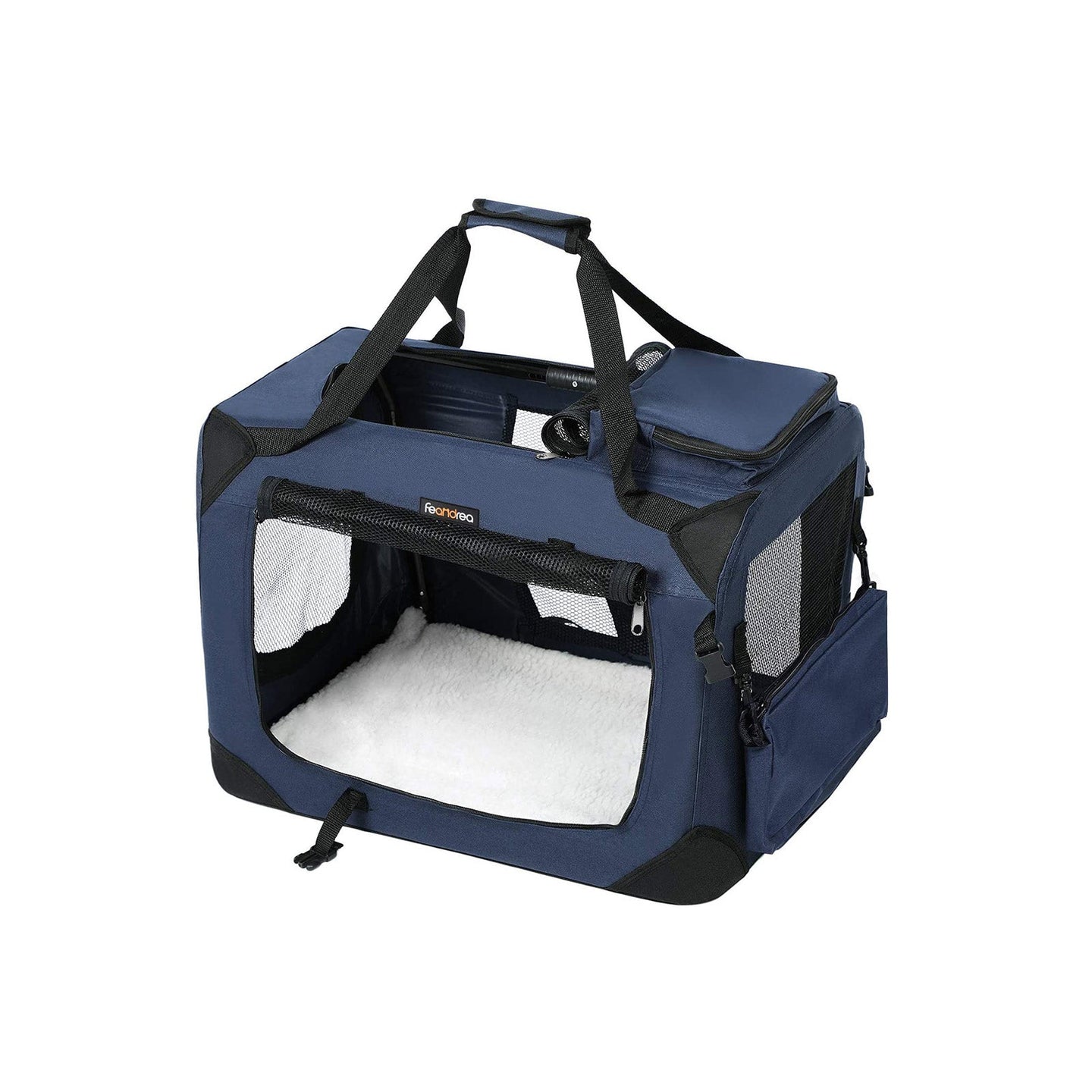 Folding Fabric Pet Carrier - Black - Lightweight