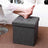 Storage Ottoman - Dark Grey - Linenette