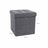 Storage Ottoman - Dark Grey - Linenette