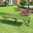 Folding Camping Bed - Steel - Black - Supports Up to 260 kg