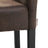 Low Back Bar Stool - PU - Brown and Black - Padded Seat with Solid Wood Legs and Footrest