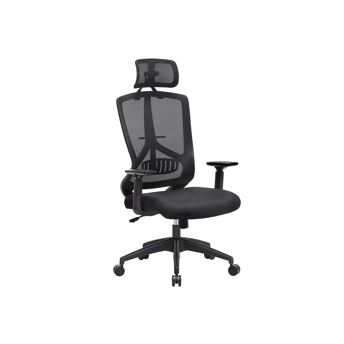 Ergonomic Office Chair - Mesh - Black - Adjustable Headrest