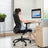 Ergonomic Office Chair - Mesh - Black - Adjustable Headrest