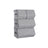 Stackable Storage Bins - Metal Frame - Grey - Magnetic Closure
