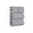 Stackable Storage Bins - Metal Frame - Grey - Magnetic Closure