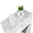 Bathroom Storage Cabinet - MDF - White - Marble-Like Pattern
