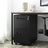 Mobile File Cabinet - 2 Drawers with Lock - Metal - Matte Black