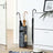 Umbrella Stand - Metal - Matte Anthracite Grey - Round with Water Tray and Hooks