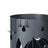 Umbrella Stand - Metal - Matte Anthracite Grey - Round with Water Tray and Hooks