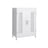 Bathroom Floor Cabinet - Wood - Matte White - 2-Door with Adjustable Shelves