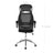 High Back Office Chair - Mesh - Black - Swivel Design with Flip-Up Armrests