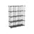 Cubes Storage Organiser - Metal Wire Mesh - Black - Interlocking Design with Large Capacity