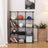 Cubes Storage Organiser - Metal Wire Mesh - Black - Interlocking Design with Large Capacity