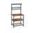 Kitchen Baker's Rack - Metal - Rustic Brown - Multi-Functional with Storage Shelves and Hooks