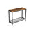 Console Table - Metal - Rustic Brown and Black - Mesh Shelf
