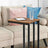 Mesh Shelf Side Table - Metal - Rustic Brown