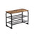 Shoe Bench - Metal - Rustic Brown