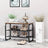 Shoe Bench - Metal - Rustic Brown