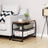 Shoe Bench - Metal - Rustic Brown