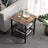 Side Table Set - Metal - Adjustable Mesh Shelves