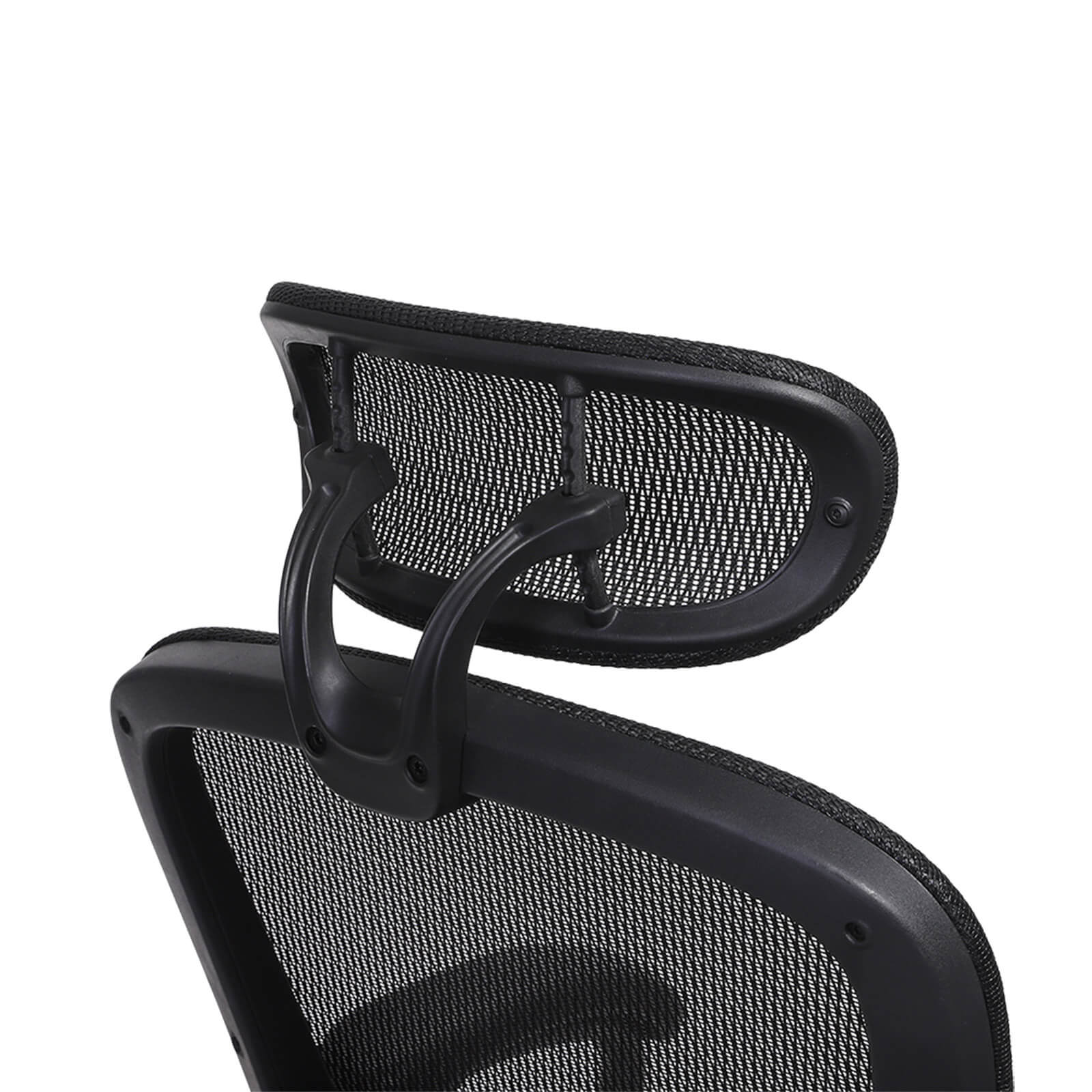 Ergonomic Office Chair - Mesh - Black - Adjustable Seat and Backrest with Headrest and Lumbar Support