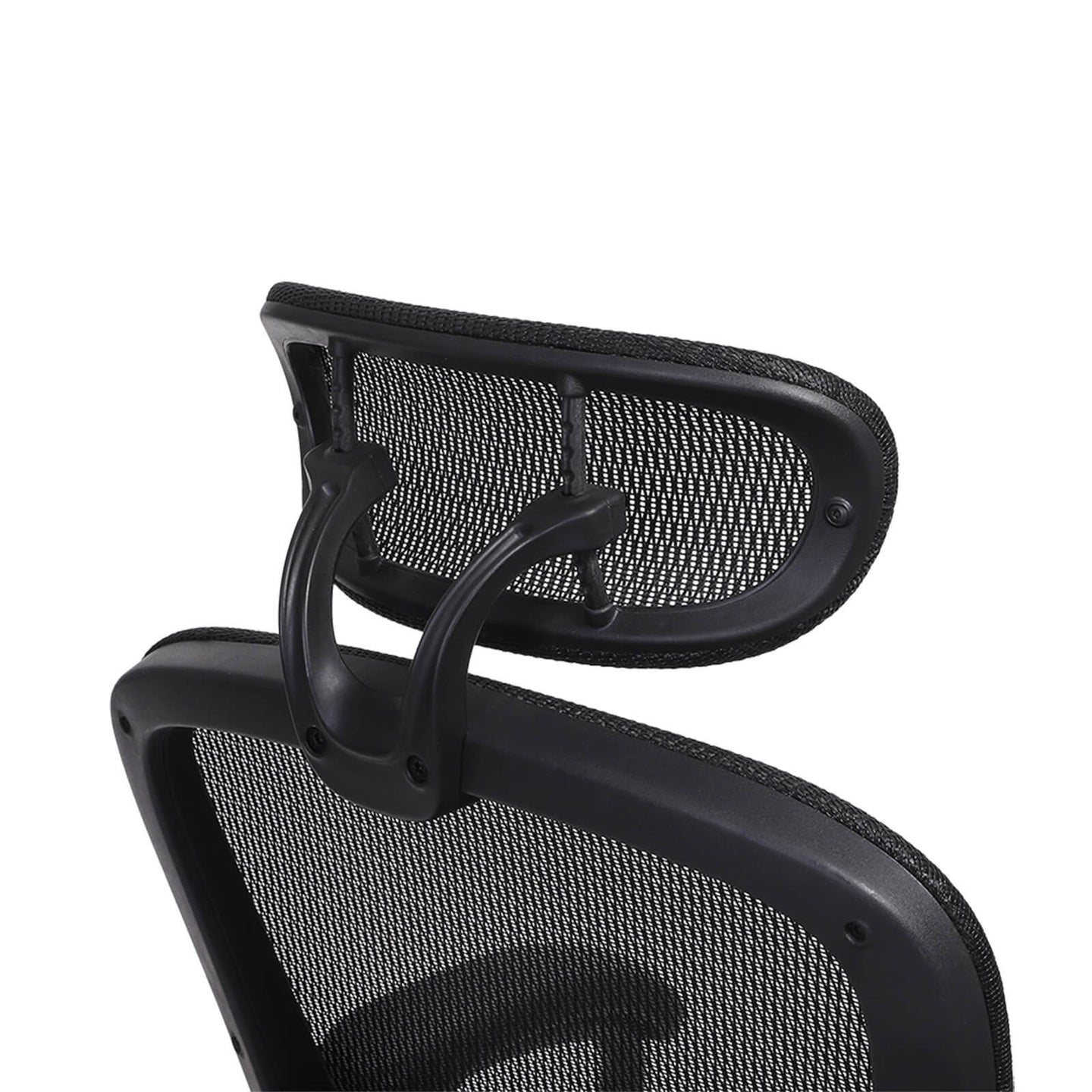 Ergonomic Office Chair - Mesh - Black - Adjustable Seat and Backrest with Headrest and Lumbar Support