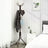 Clothes Stand - Metal - Black - 182 cm Height with Hat and Handbag Hooks