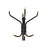 Clothes Stand - Metal - Black - 182 cm Height with Hat and Handbag Hooks