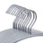 Heavy Duty Metal Coat Hangers - Metal - Grey - 360° Swivel Hook