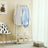 Metal Coat Rack - Metal - Black - 2-Tier Entryway Organizer with Shoe and Hat Stand