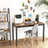 Computer Desk - Metal - Black and White - Large Desktop
