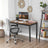 Computer Desk - Metal - Black and White - Large Desktop