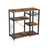 Metal Frame Kitchen Shelf - Metal - Multifunctional Storage with Wire Basket and Hooks