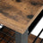 Metal Frame Kitchen Shelf - Metal - Multifunctional Storage with Wire Basket and Hooks