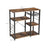 Metal Frame Kitchen Shelf - Metal - Multifunctional Storage with Wire Basket and Hooks