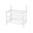 Metal Hallway Rack - Metal - Cream - Multifunctional Coat and Shoe Organizer
