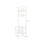 Metal Hallway Rack - Metal - Cream - Multifunctional Coat and Shoe Organizer