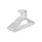 Plastic Clothes Hangers - 50 Pack - Plastic - White - Space Saving
