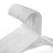 Plastic Clothes Hangers - 50 Pack - Plastic - White - Space Saving