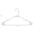 Plastic Clothes Hangers - 50 Pack - Plastic - White - Space Saving