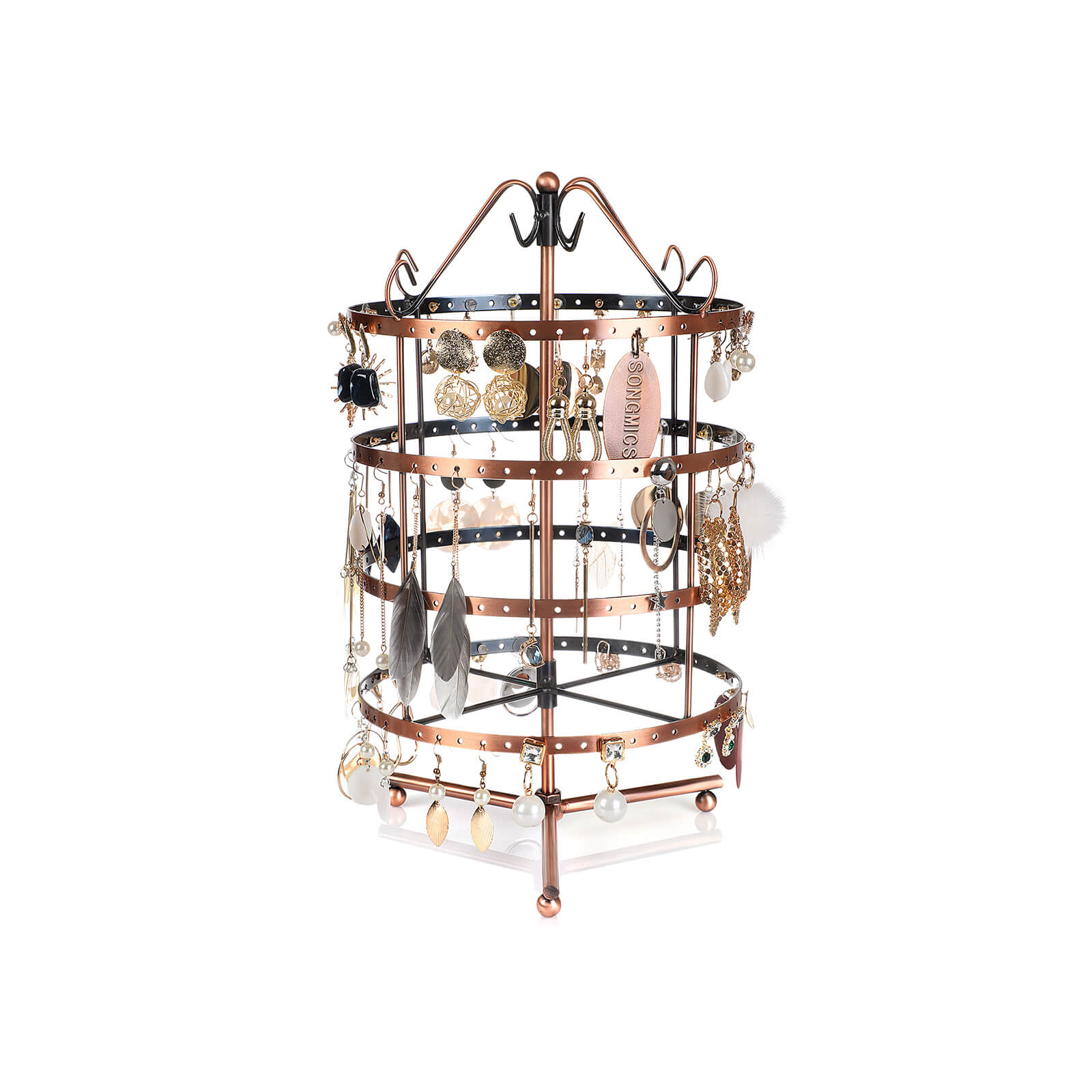 Metal Jewellery Holder - Copper - Earring
