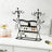 Jewellery Organiser - Metal - White - Multi-Level Necklaces Holder
