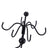 Jewellery Organiser - Metal - White - Multi-Level Necklaces Holder