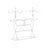 Jewellery Organiser - Metal - White - Multi-Level Necklaces Holder