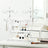 Jewellery Organiser - Metal - White - Multi-Level Necklaces Holder